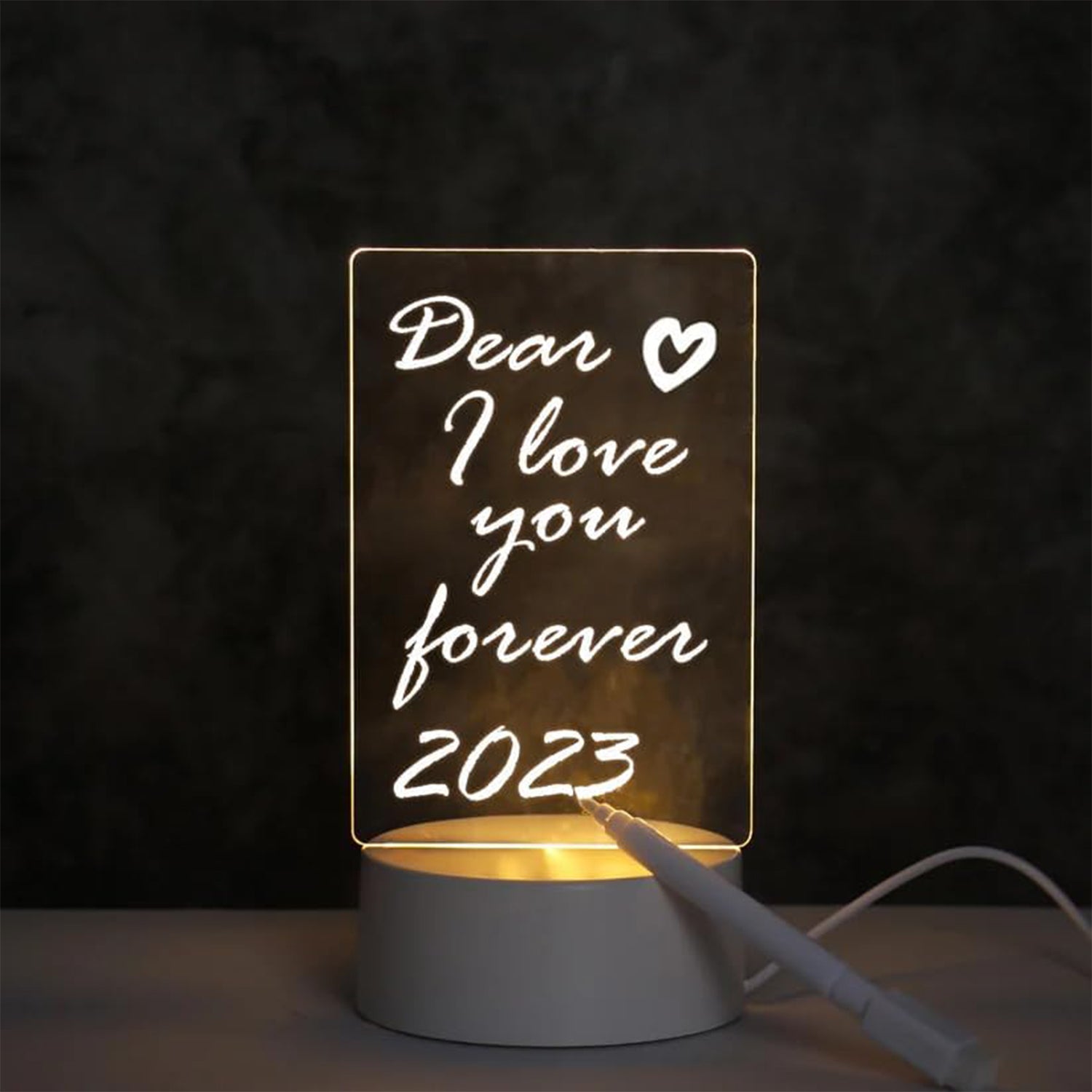 LED Acrylic Message Board Night Lamp LED Acrylic Message Board Night Lamp